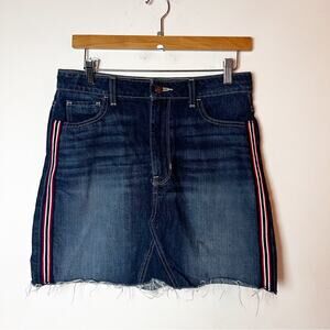 SZ 29 Hollister Denim Skirt Red & White Stripe